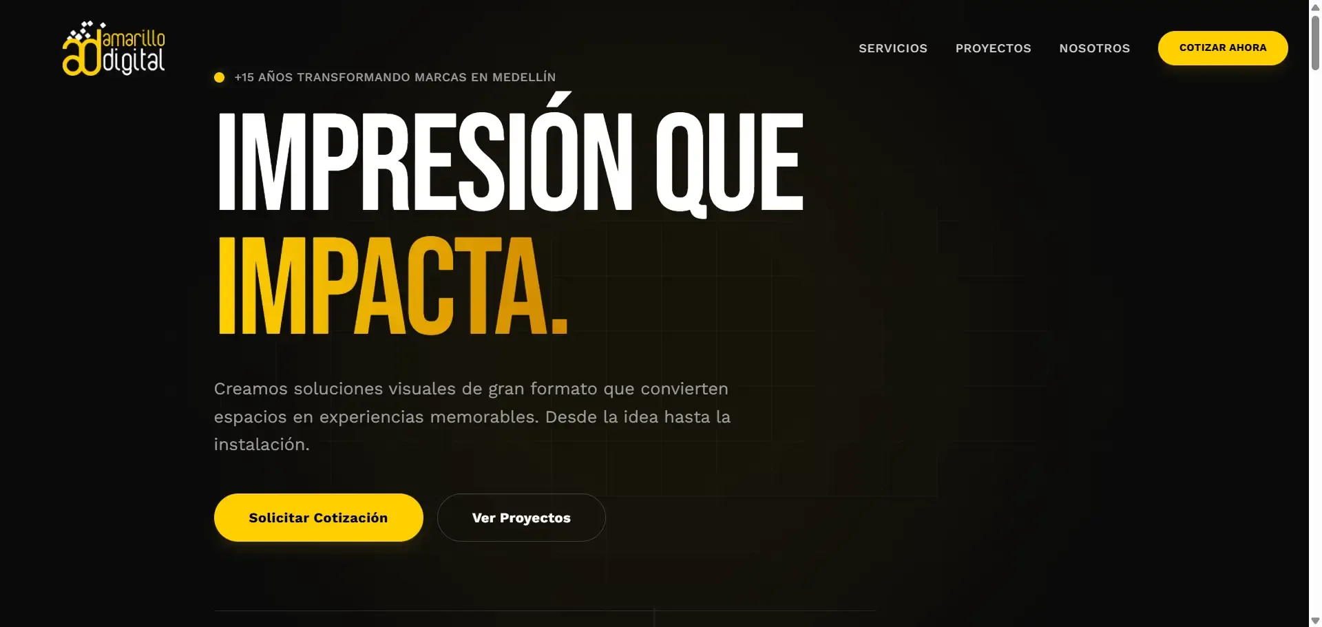 Web para Amarillo Digital